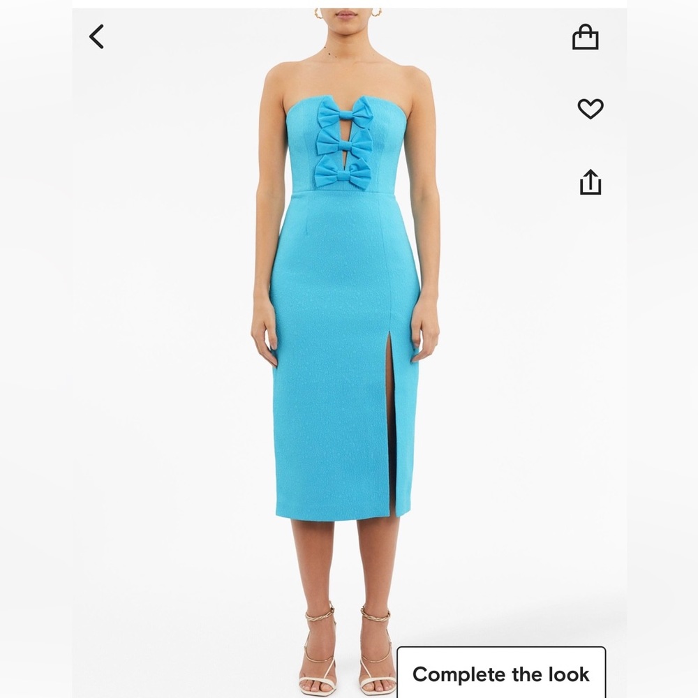 Rebecca Vallance Bow-Detail Midi Dress